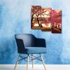 Sakura Forest Trees 3 Piece Split Mozter