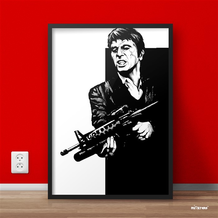 SCARFACE TONY MONTANA POSTER Al Pacino Wall Art Photo Print Pic Poster A3 A4 