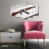 AK-47 Guns Bullets Pistols 5 Piece Split Mozter