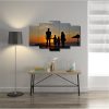 Man Woman Boy Girl Family Ocean Beach Sunse 5 Piece Split Mozter