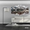 Nature Landscape Mountains Scenery Reflection 5 Piece Split Wall Mozter