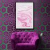Pinkish Marble Abstract Art Mozter