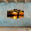 River Trees Forest Sunset 5 Piece Split Mozter