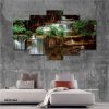 Waterfall Nature Landscape Scenery River 5 Piece Split Mozter