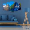 Waterfall Nature Landscape Scenery River 5 Piece Split Wall Mozter