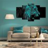Lion Animal Art 5 Piece Split Mozter