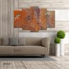 Colorful Feathers Artwork 5 Piece Split Wall Mozter