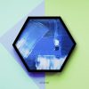 Oceanic Aqua Water Color Abstract Single Hexter