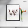 Name Letter 'W' Initials Alphabets Characters Pictography Symbols Single Mozter