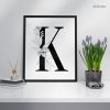 Name Letter 'K' Initials Alphabets Characters Pictography Symbols Single Mozter