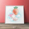 Cartoonized Animal For Children Room Nursery Square Mozter