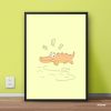 Cartoonized Animal For Children Room Nursery Single Mozter