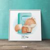 Cartoonized Animal For Children Room Nursery Square Mozter