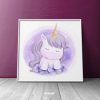 Cartoonized Animal For Children Room Nursery Square Mozter