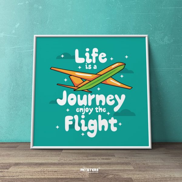 Journey Motivational Quote Typography Square Mozter