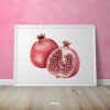 Pomegranate Fruit Art Single Mozter