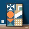 Colorful Abstract Patterns Geometric Art Single Mozter