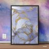 Marble Abstract Acrylic Watercolor Art Single Mozter