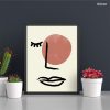 Abstract Face Line Art Single Mozter