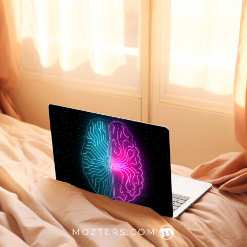 Abstract Brain Laptop Skins