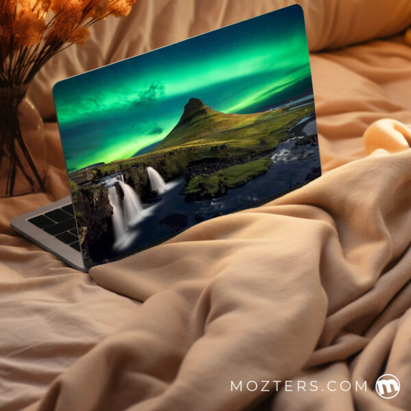 Aurora Waterfall Laptop Skin