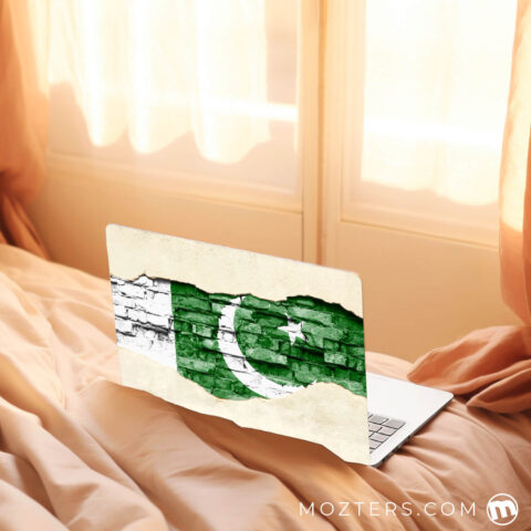 Bricks Pakistan Flag Laptop Skins