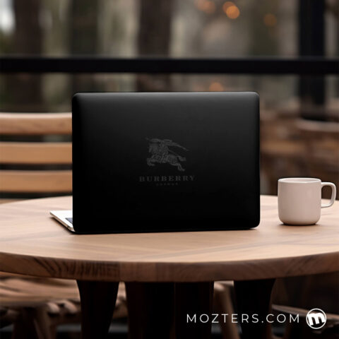 Burberry dark Laptop Skins