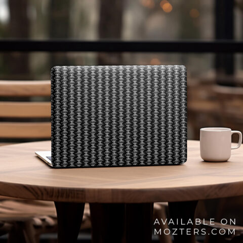 Channel Black Laptop Skins