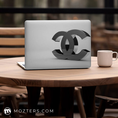 Channel Gray Laptop Skins