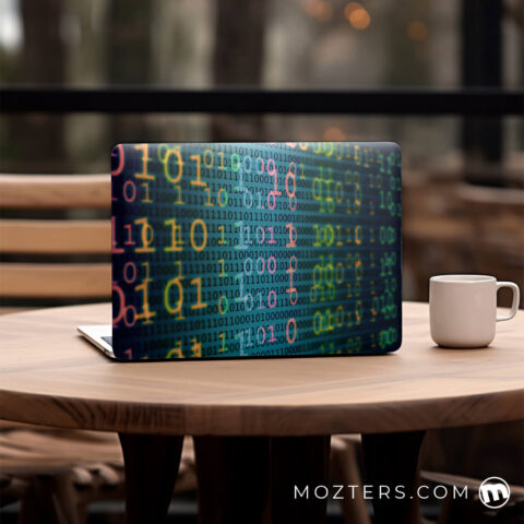 Colorful Binary Laptop Skins