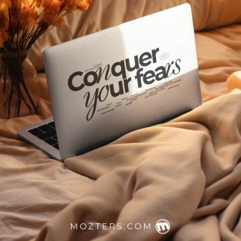 Conquer Your Fear Laptop Skins