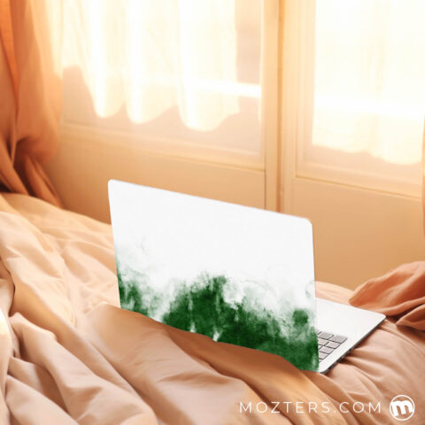 Green Watercolor Laptop Skins