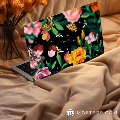 Gucci Flowers Laptop Skins