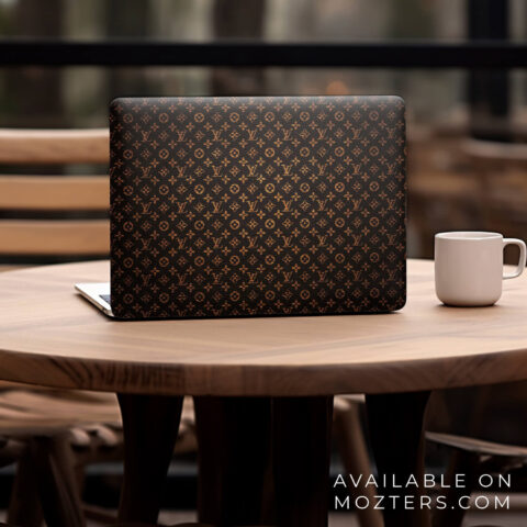 LV Golden Laptop Skins