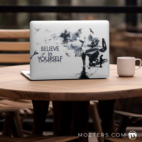 Men Flying Laptop Skins