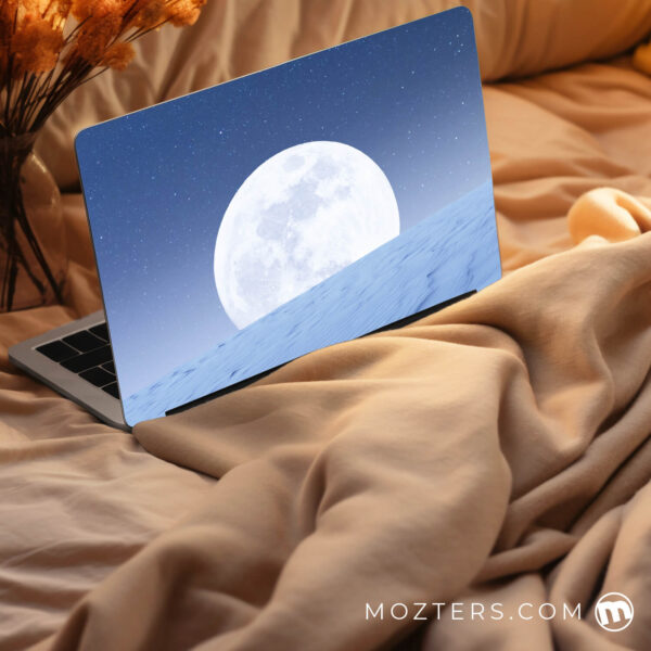 Moon White Laptop Skins