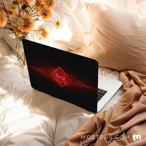 Red Hewlett Laptop Skins