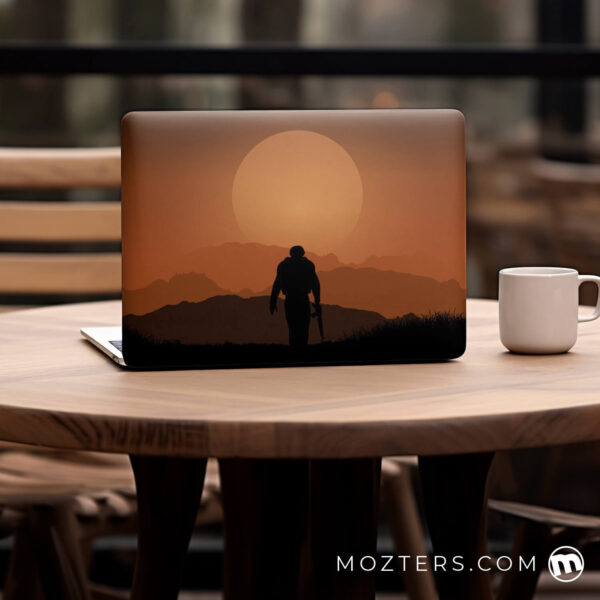 Soldier Against Sunset Laptop Skins