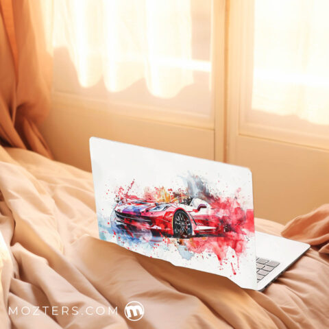 Watercolor Car Painting Laptop Skins