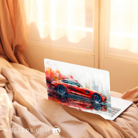Watercolor Car Painting Laptop Skins